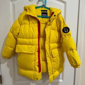 Zara Kids - Unisex Jacket Down Coat LILMCKIMM MMXXI Bright Yellow Size XS